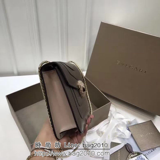 BVLGARI寶格麗 專櫃新款 蛇頭扣環 單層蛇頭包 鏈條單肩斜挎包 B283558 FYD1309